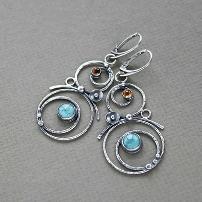 Blue Stone Earrings