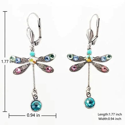 Elegant Carved Dragonfly Earrings