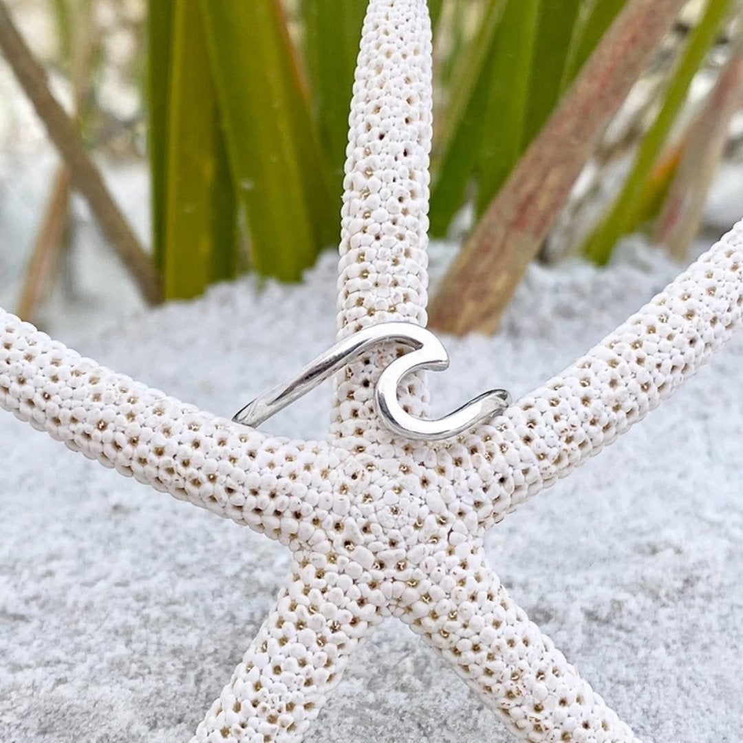 Silver Sea Wave Ring