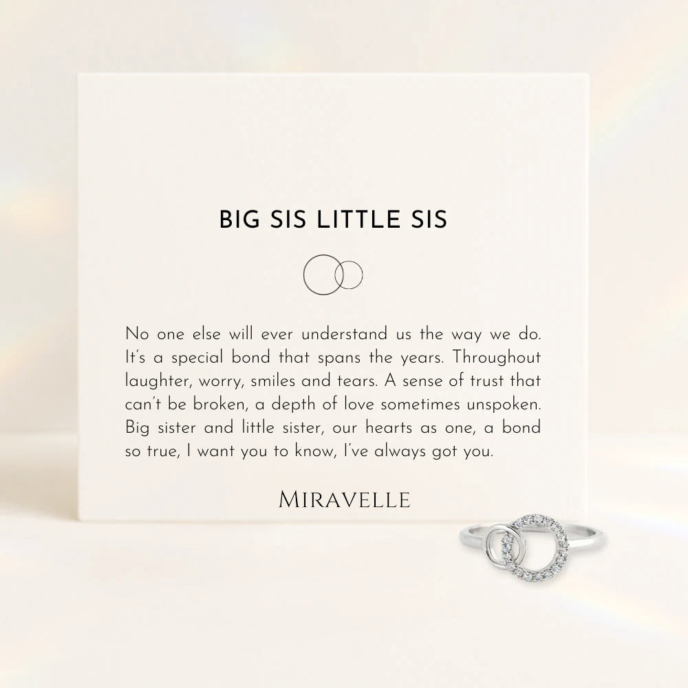 Luna Bond — Twin Circle Pavé Ring