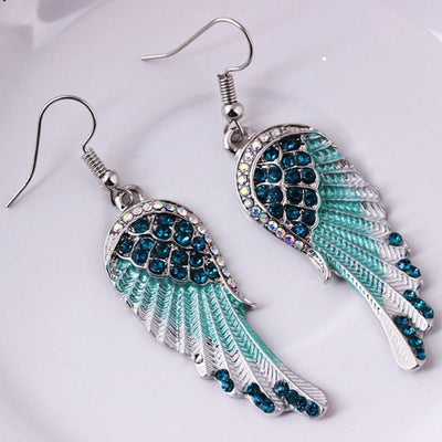 Crystal Angel Earrings