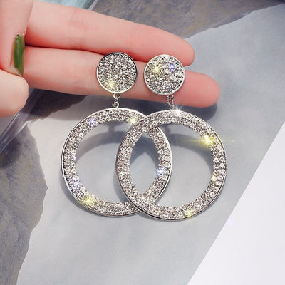 Zirconia Earrings in Gold and Silver