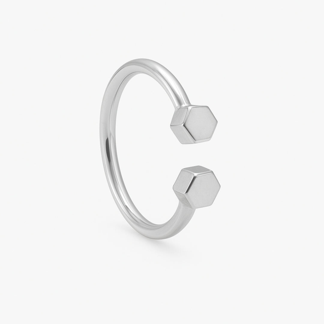 Silver Open Paw Ring
