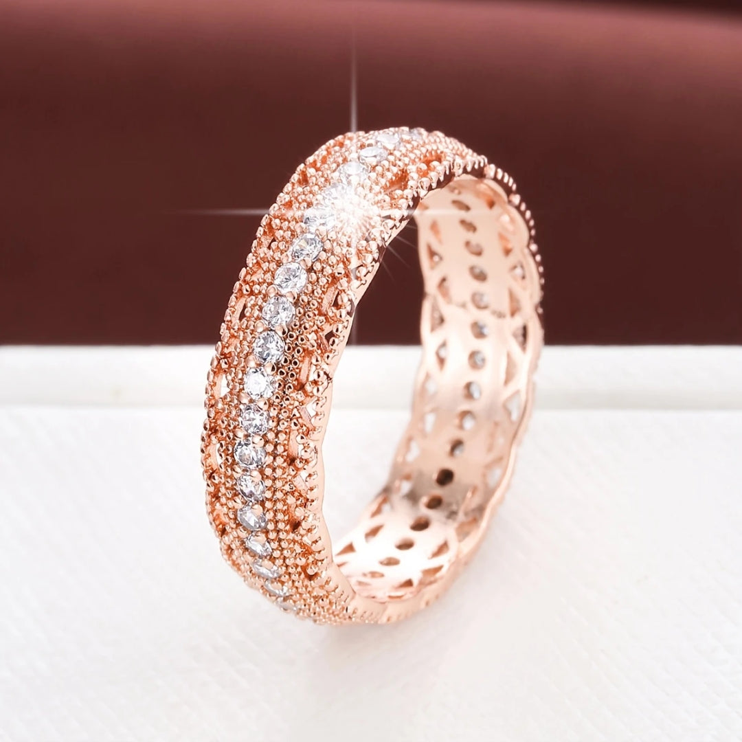Bright Exquisite Rose Ring