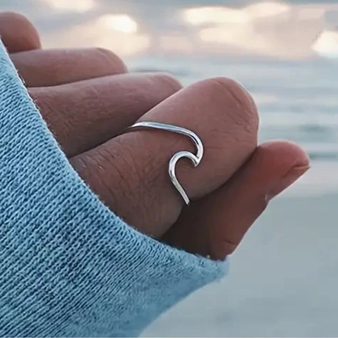 Silver Wave Ring