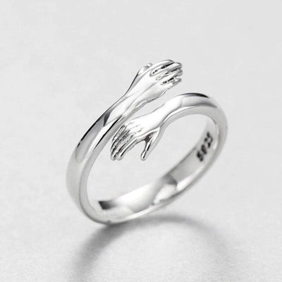 Silver Adjustable Hug Ring