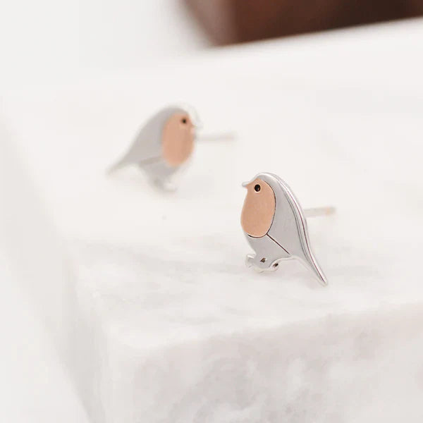 Robin Bird Stud Earrings