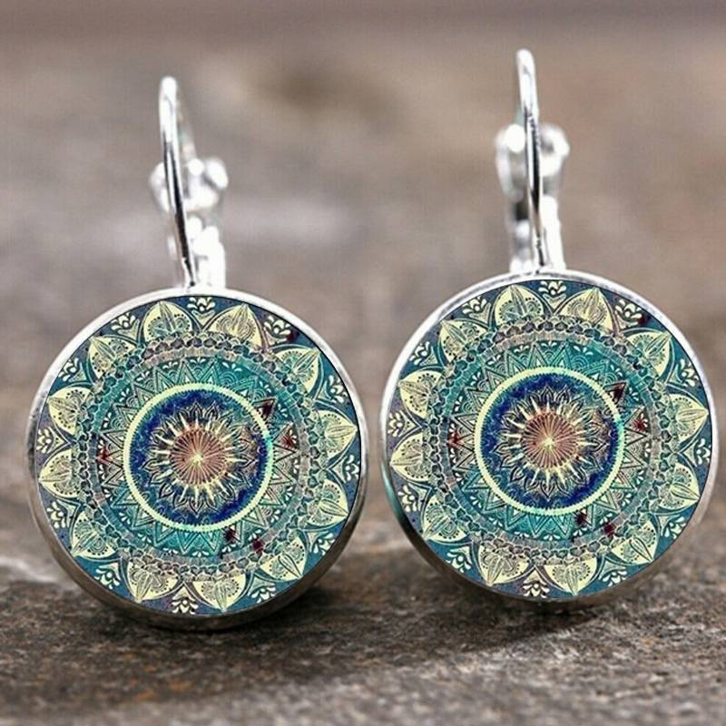 Vintage Rounded Mandala Earrings