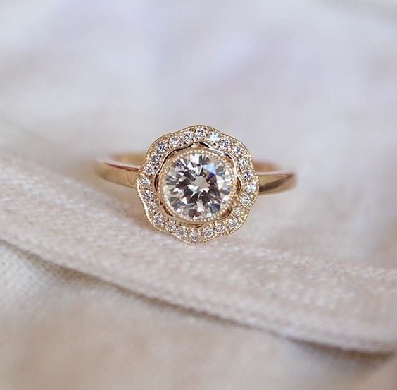 Vintage Mandala Crystal Ring