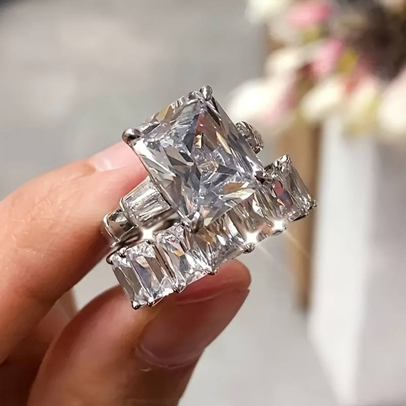 Vintage Glass Ring Set