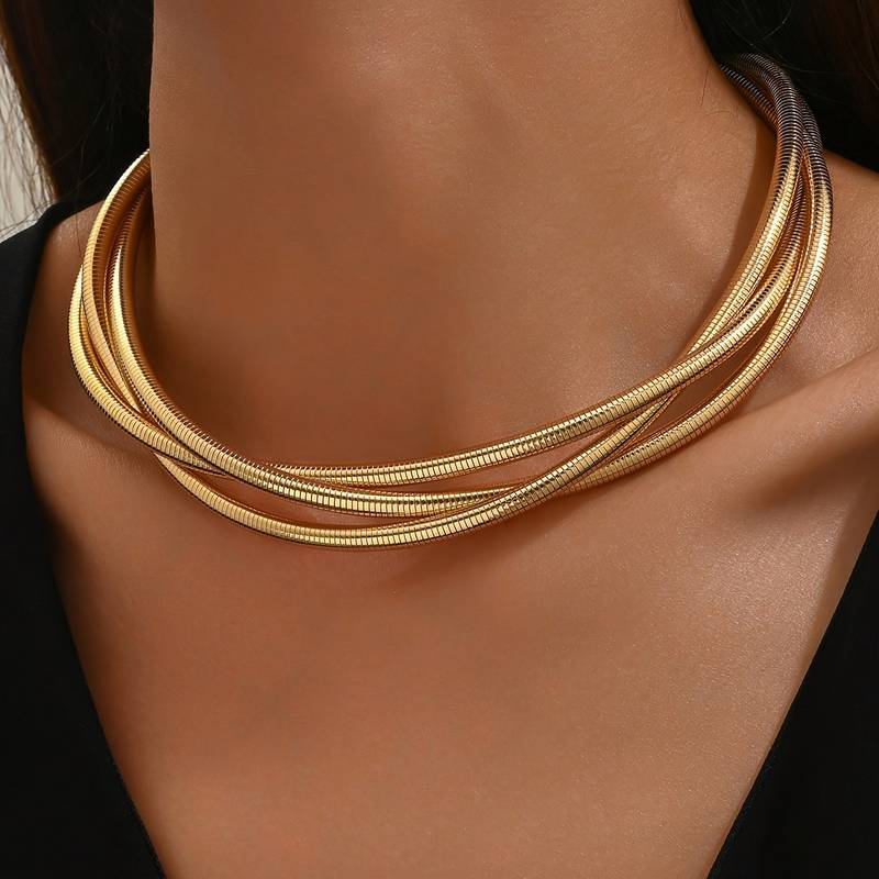 Vintage Layered Golden Necklace